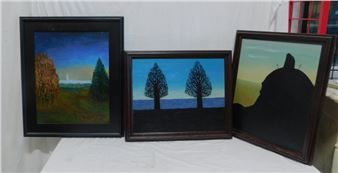 3 Joseph D. Sine Paintings - Joseph D. Sine