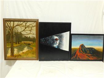 3 Joseph D. Sine Paintings - Joseph D. Sine