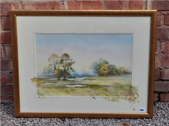 Glenda Rae | GLENDA ROE WATER COLOUR OF CHARLECOTE PARK | MutualArt