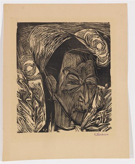 Bildnis David Müller by Ernst Ludwig Kirchner, 1919