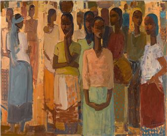 Women at the Marketplace - Tadesse Mesfin