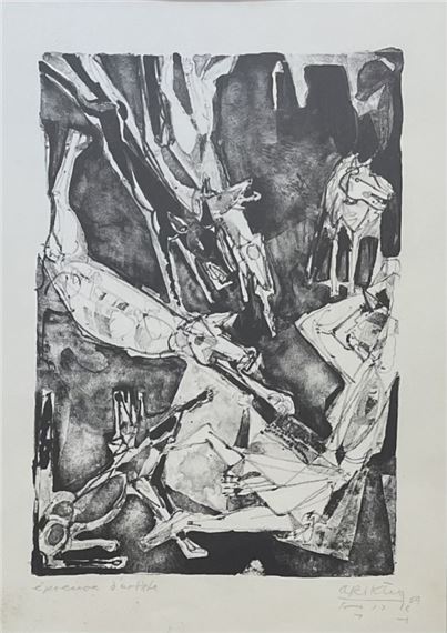 Cain attacked by the animals