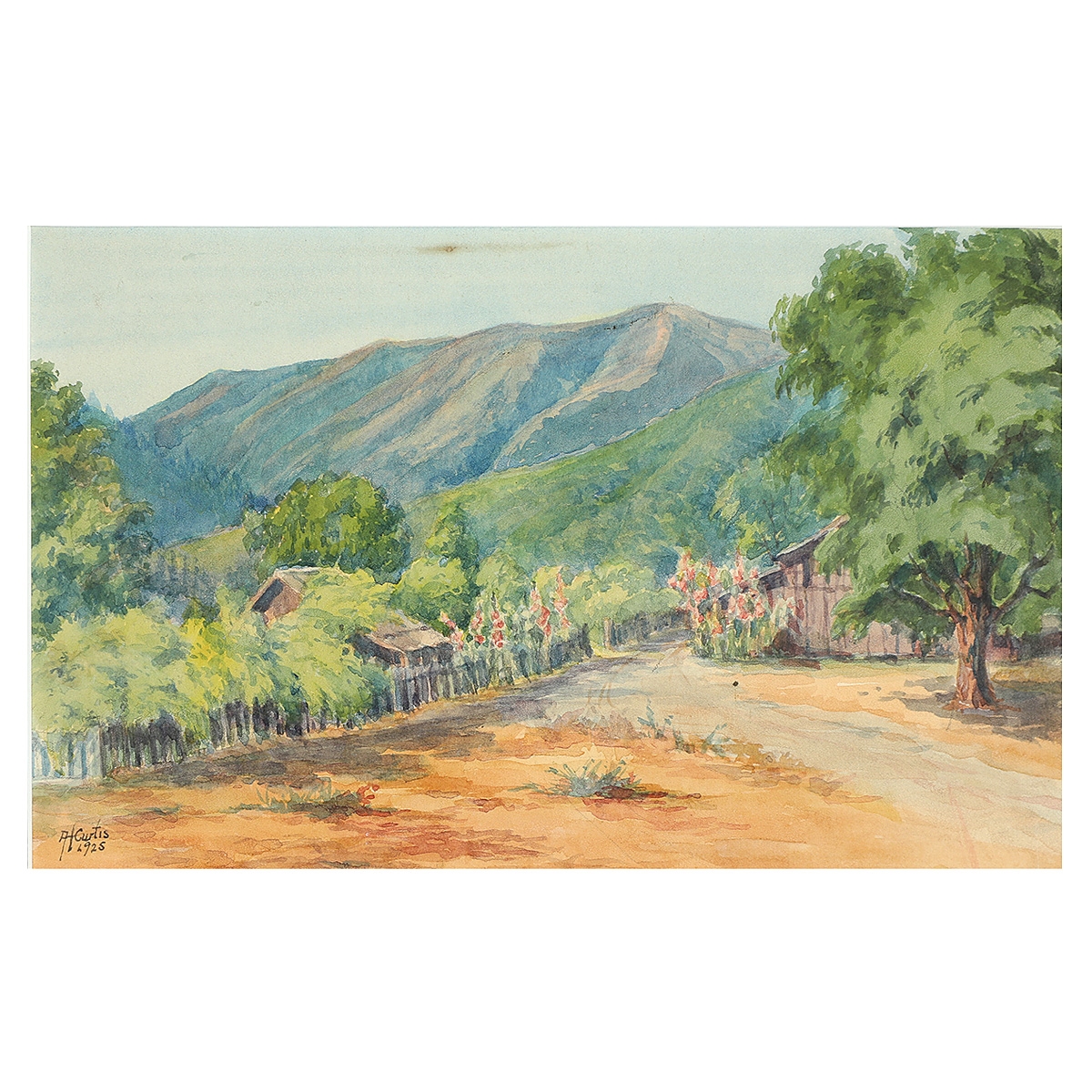 Alice Hunt Curtis | California Watercolor 1925 | MutualArt