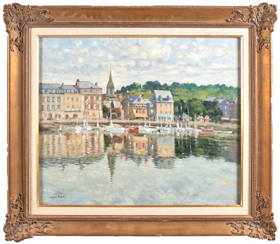View in Honfleur, Le Quai St. Etienne by Daniel Pignot