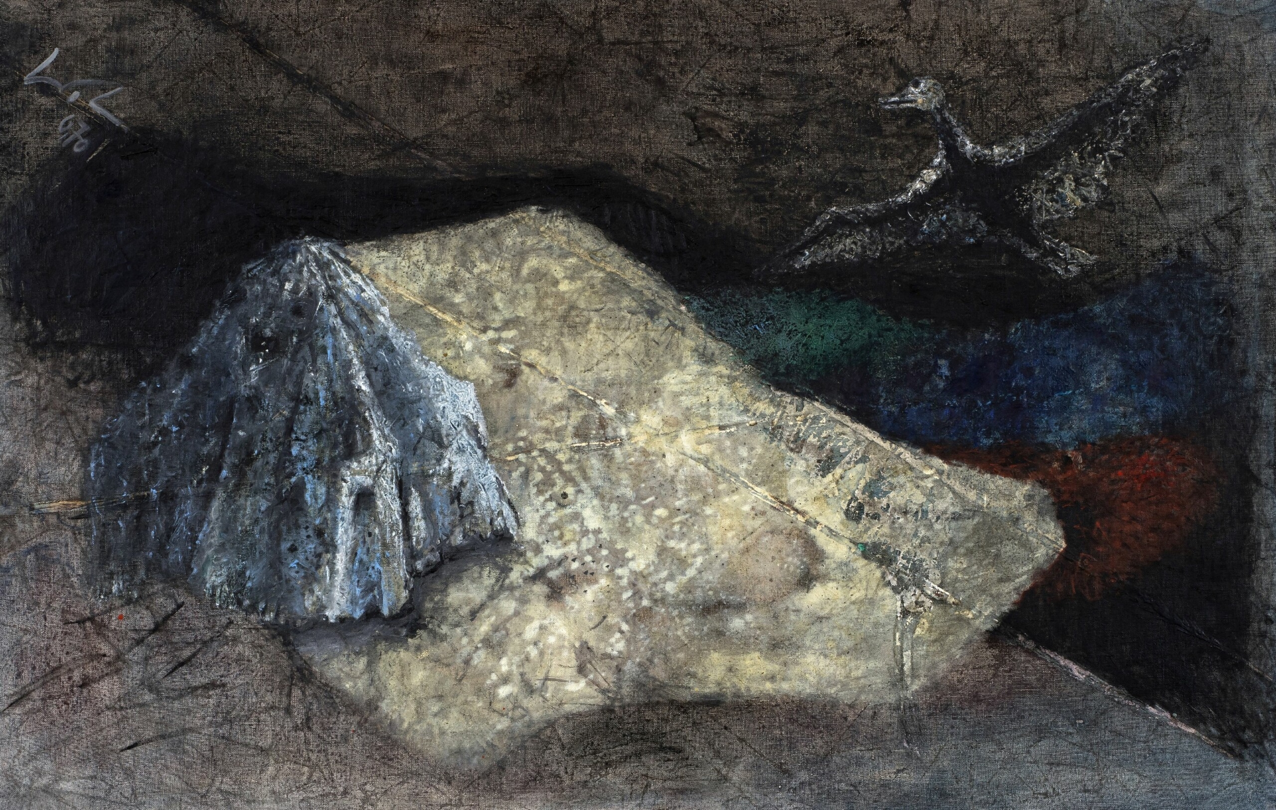 Artwork by Walter Lederer, "Verlassen", Made of oil on canvas