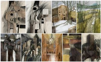 Architekturen u. a. Rosenheim, Salzburg, Landschaften - Wolfgang Bliemetsrieder