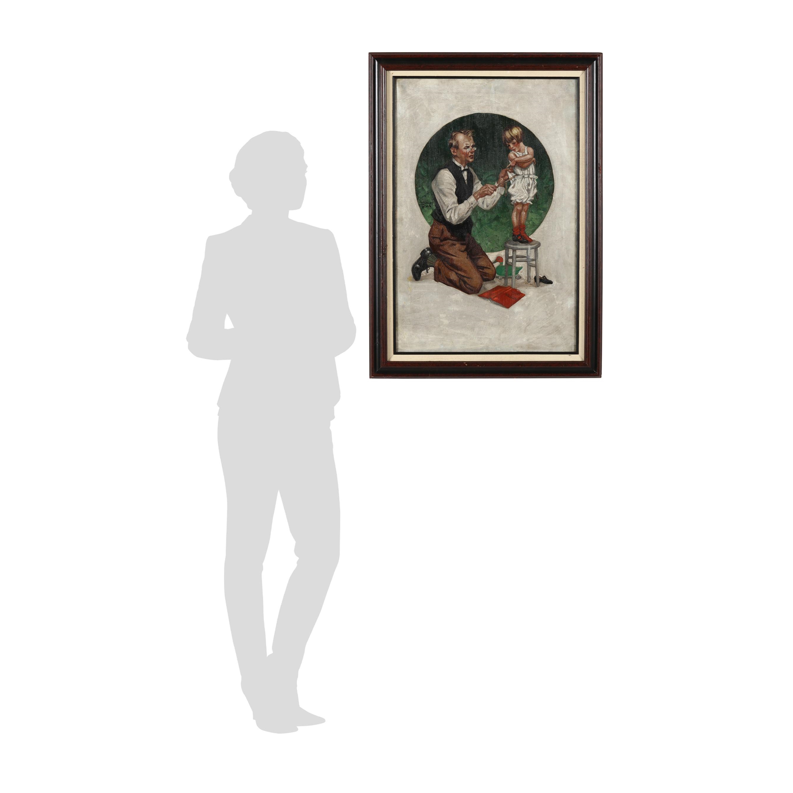 Artwork by Charles James Ryan, The Doctor's Visit, Made of Oil on canvas