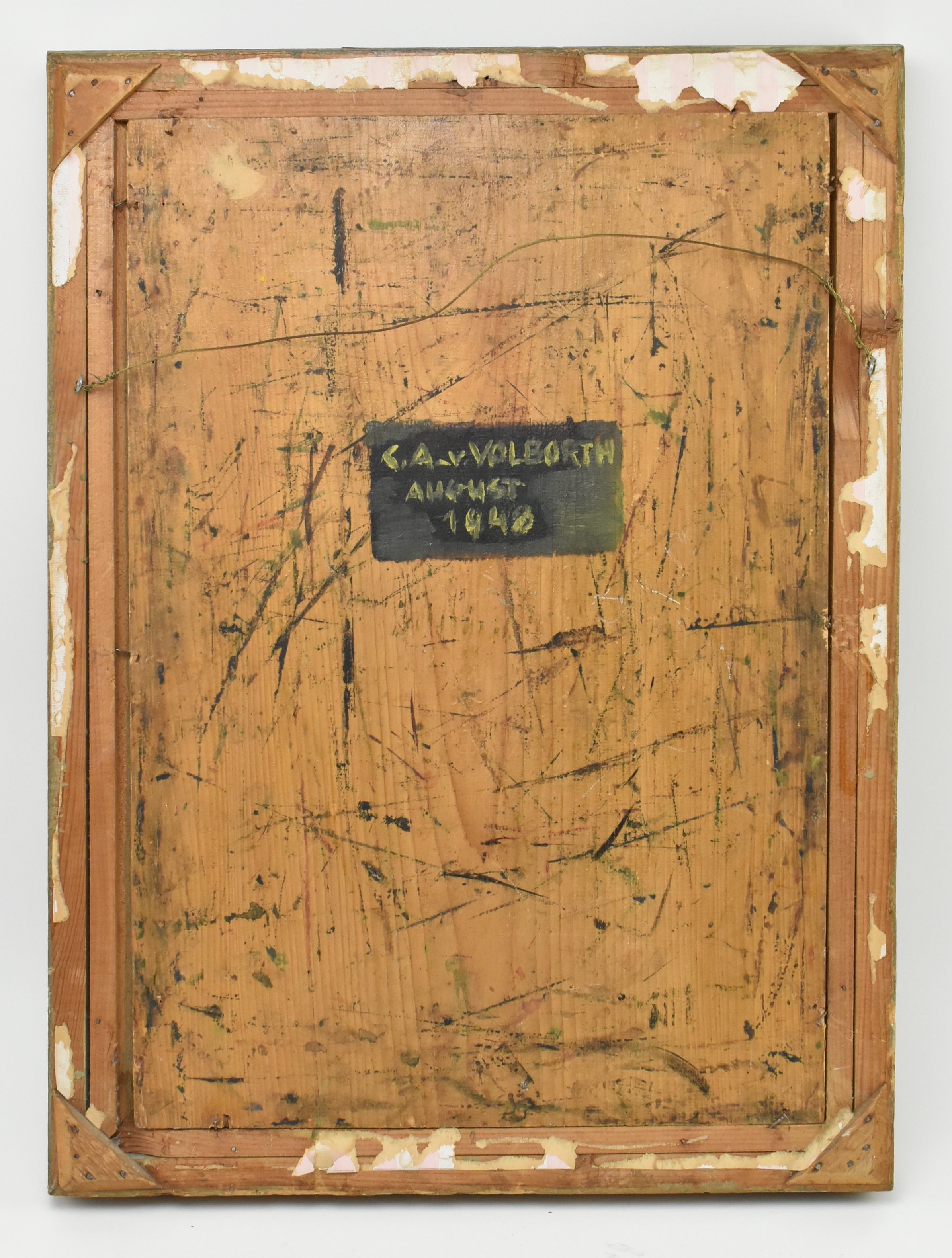 Artwork by Carl Alexander von Volborth, CARL ALEXANDER-VON VOLBORTH - STILL LIFE PAINTING, Made of oil on board