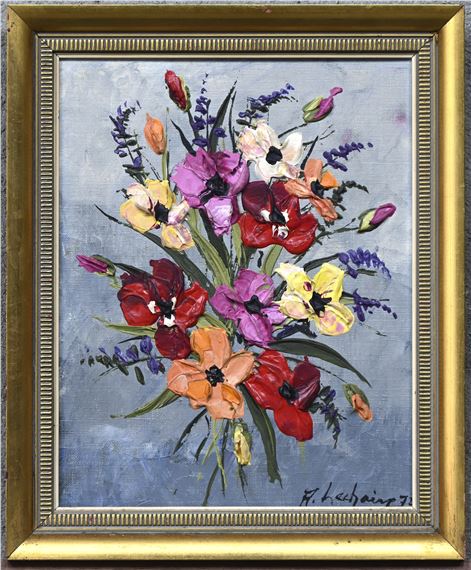 “Bloemenweelde” by Adrien Lechair, dated '72