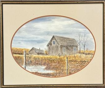 DESIRABLE CATHERINE KARNES MUNN WATERCOLOR - Catherine Karnes Munn