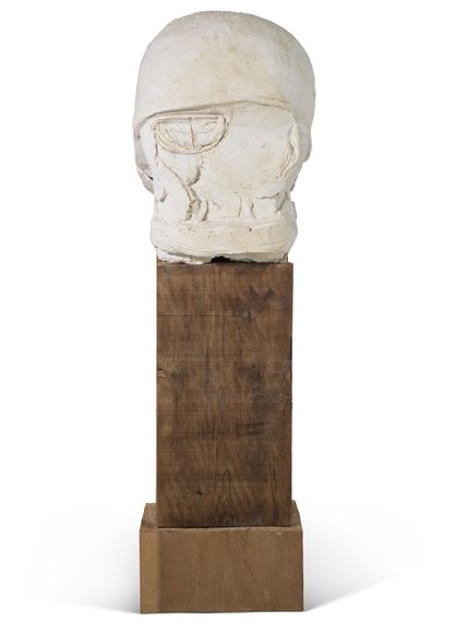 Lamp/Head by Thomas Houseago, Executed in 2010