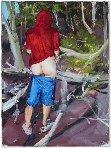 Full moon in broad daylight by Jenna Gribbon, Painted in 2021