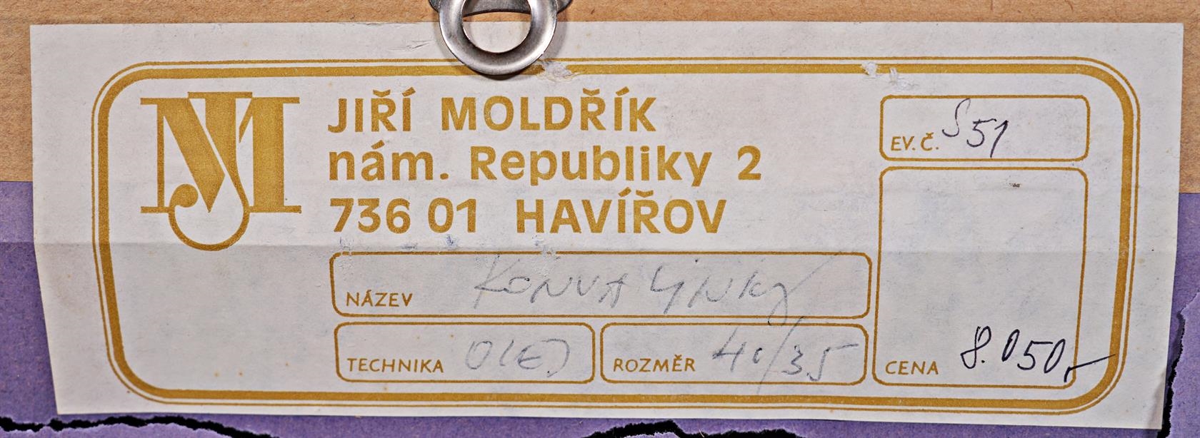 Artwork by Jiri Moldrik, Konvalinky, Made of Technika: Olej sololit