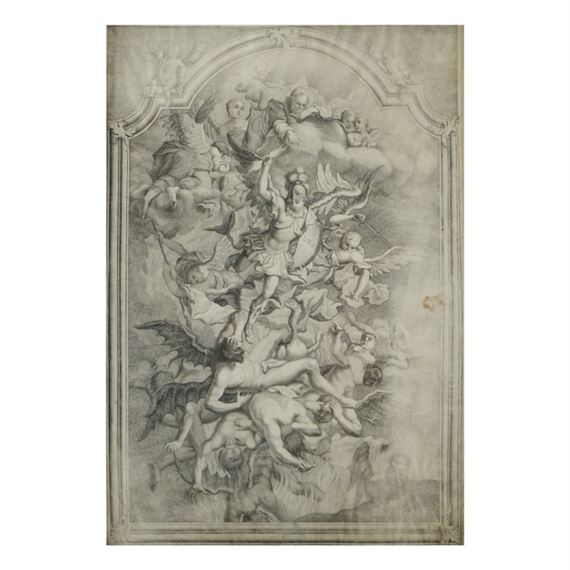 Archangel Michael overthrows the renegade angels by German School, 18th Century, 18th century