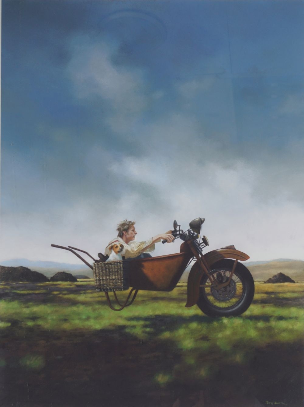 Artwork by Jimmy Lawlor, Hog in the bog, Made of limited edition print