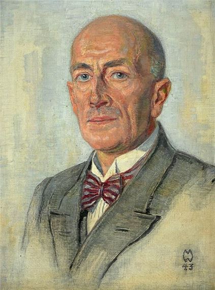 Mrs. Edith Poser as a friendly memory Max Wislicenus Pillnitz 43 by Max Wislicenus, 1943