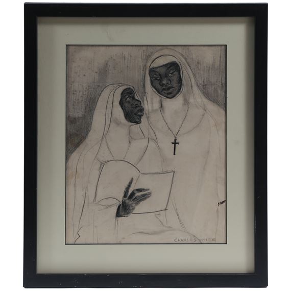Two Nuns by Charles White, 1918