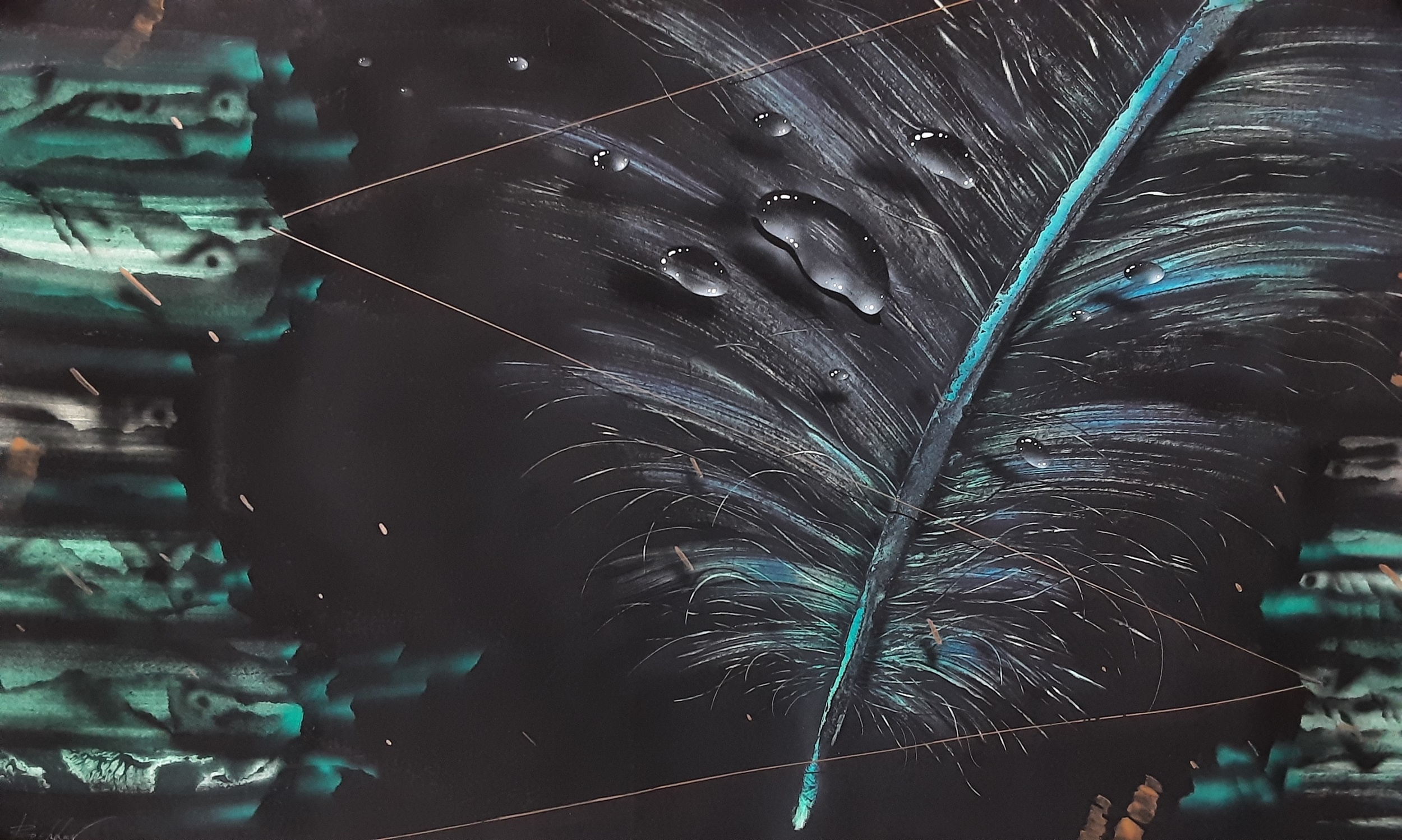 Artwork by Valery Bochkov, EIGHT MIXED MEDIA PAINTINGS, Made of mixed media painting