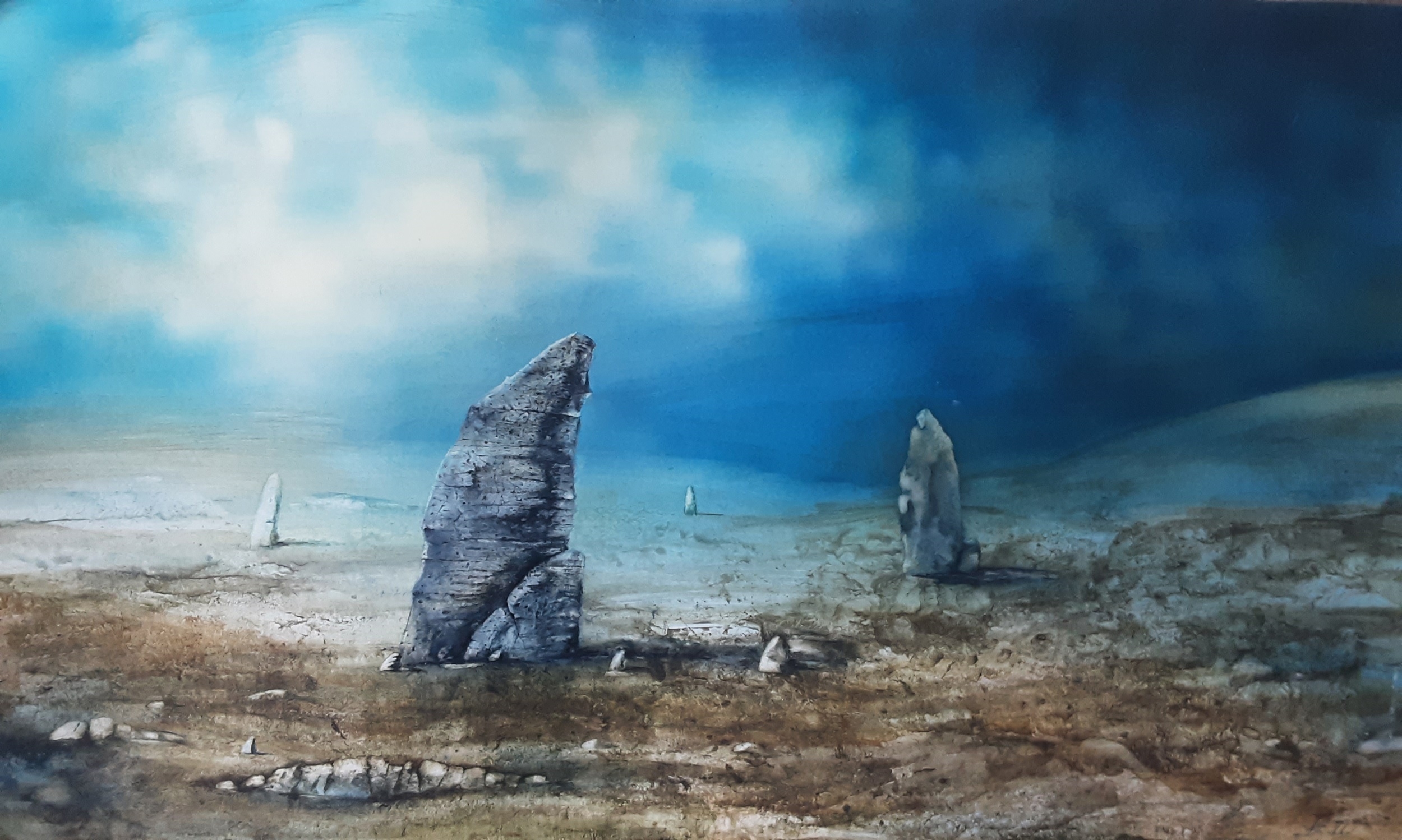 Artwork by Valery Bochkov, EIGHT MIXED MEDIA PAINTINGS, Made of mixed media painting