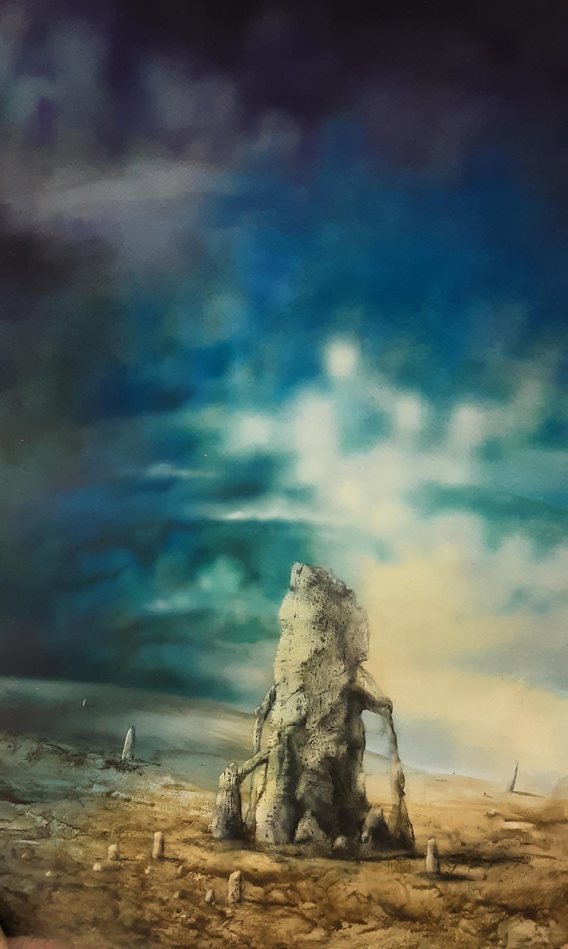 Artwork by Valery Bochkov, EIGHT MIXED MEDIA PAINTINGS, Made of mixed media painting