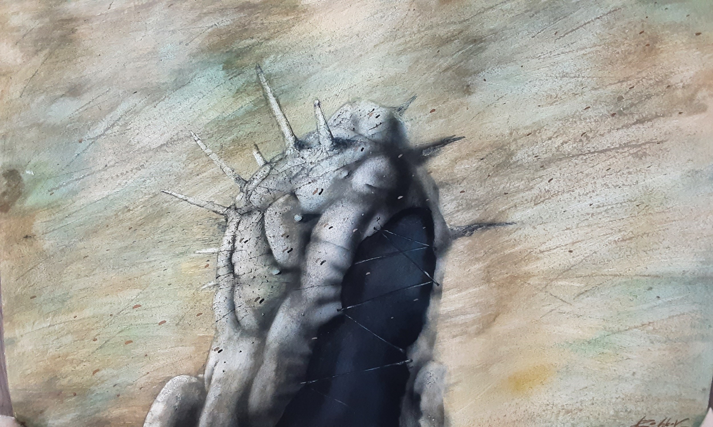 Artwork by Valery Bochkov, EIGHT MIXED MEDIA PAINTINGS, Made of mixed media painting