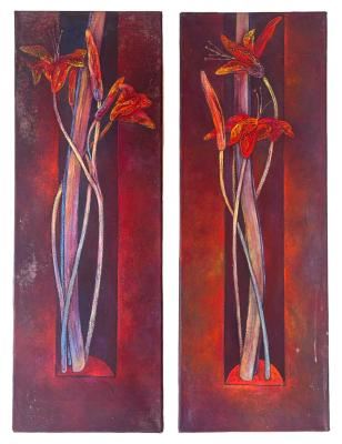 Coppia di dipinti by Luciano Radicati