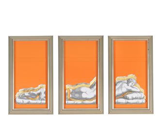 TRIPTYCH (STATUE AT VERSAILLES) - Julien Charles Andre