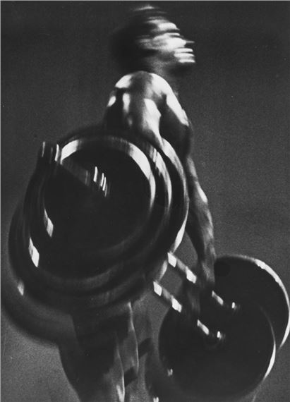 Weightlifter , 1960 by Lev Borodulin, printed in 1970s