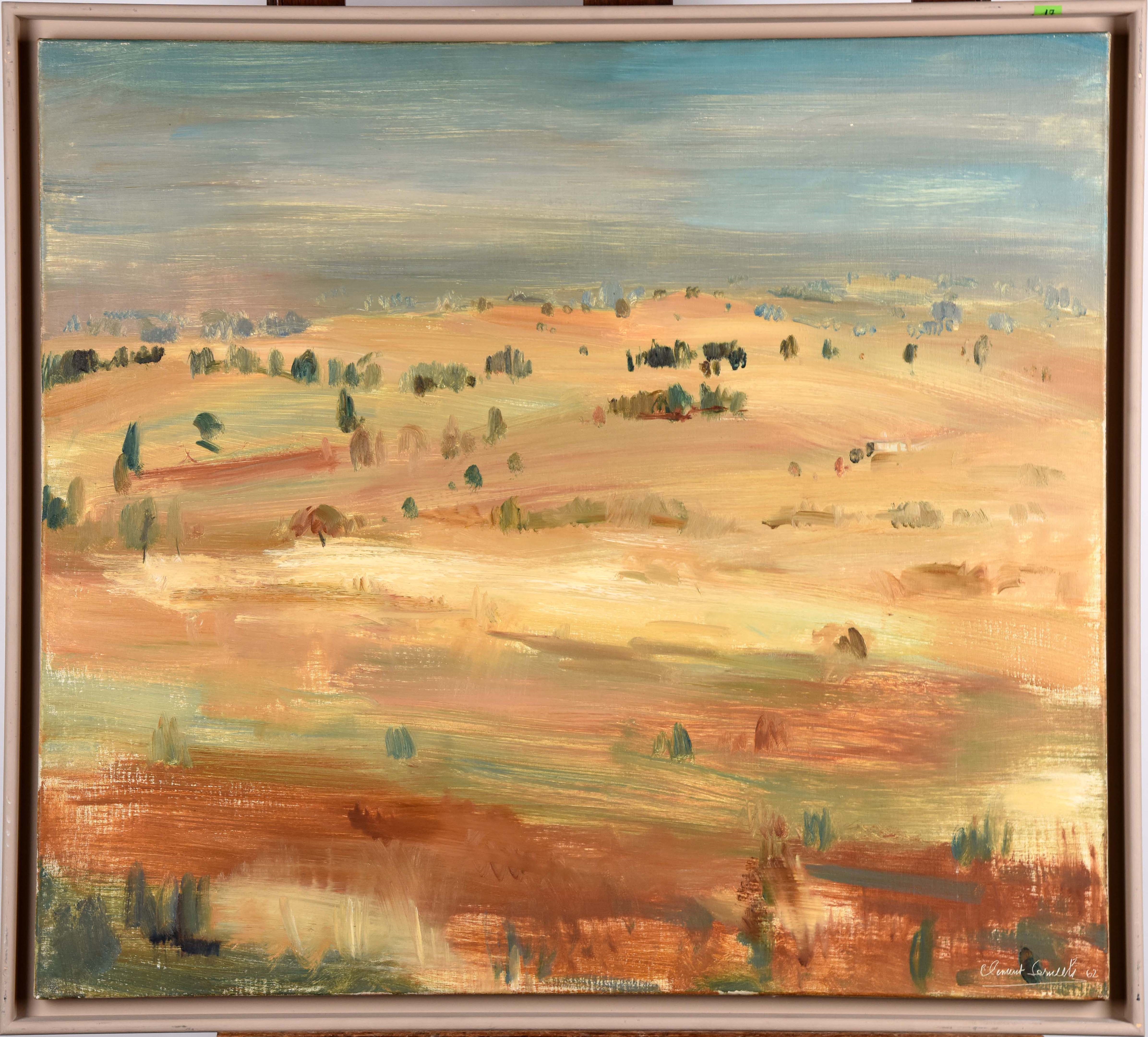 Artwork by Clement Serneels, Paysage africain, Made of oil on canvas