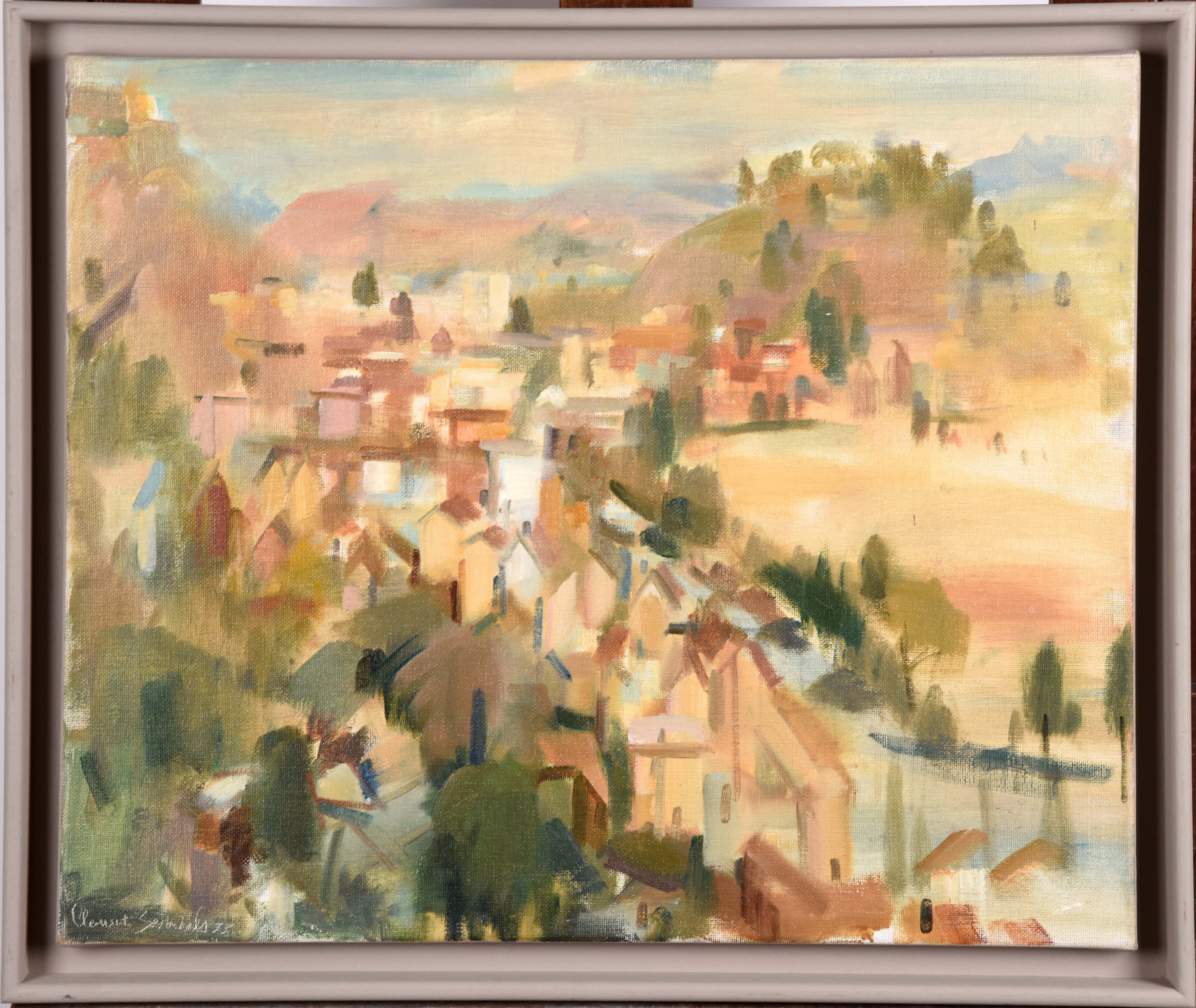 Artwork by Clement Serneels, Village de campagne, Made of oil on canvas