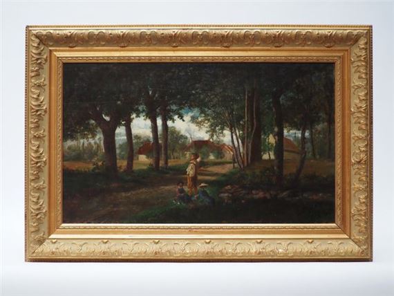 Paul VALANTIN (1839-1877)
Entrée de Creys (Isère) 1863
Huile sur ... by Paul Valantin, 1863