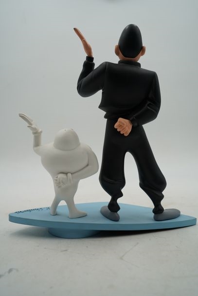 Artwork by Yves Chaland, Stéphane Saint-emett, Chaland sur la terrasse, portant une étiquette avec la justification /250 au revers, Made of Polychrome