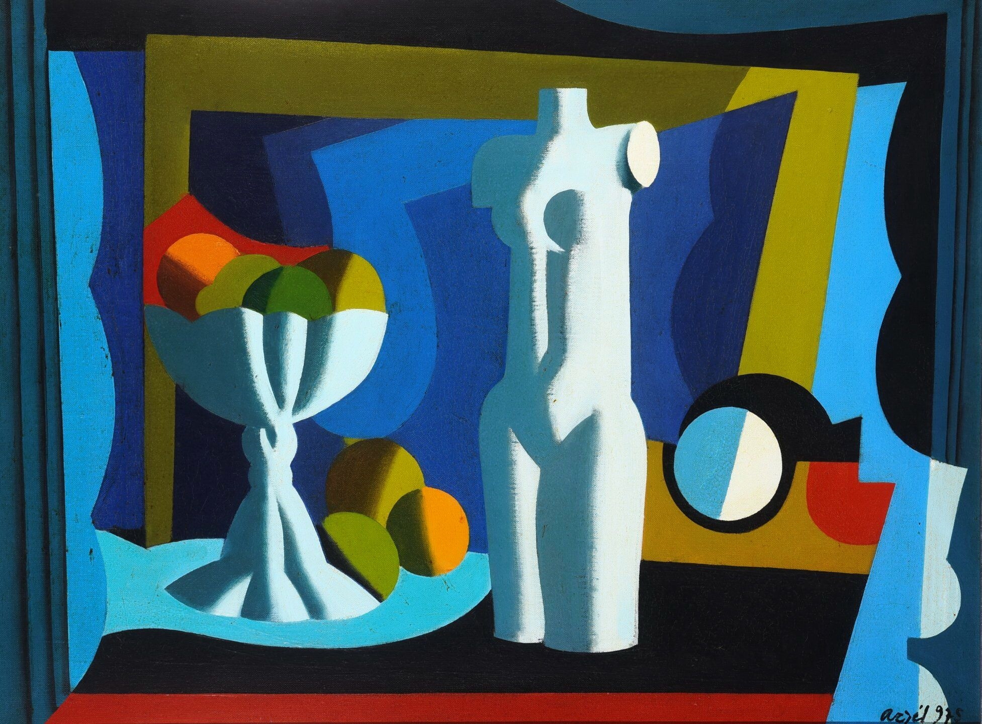 Ilona Aczél | ACZÉL ILONA (1929-2000) - Csendélet torzóval, 1975 (1975 ...