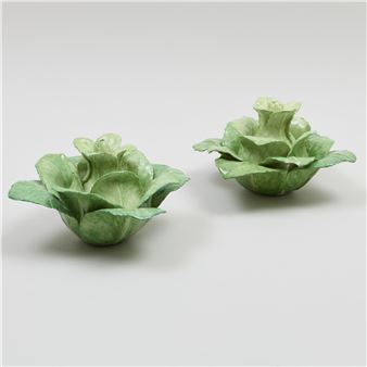Pair of Lady Anne Gordon Porcelain Models of Cabbages - Anne Gordon