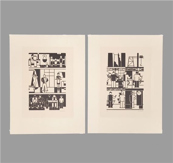 Fabrik / Wohnhaus by Gerd Arntz, 1927