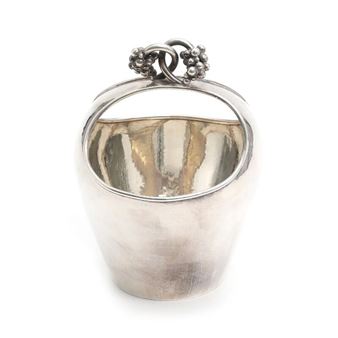 A Danish hammered sterling silver basket - Holger Rasmussen