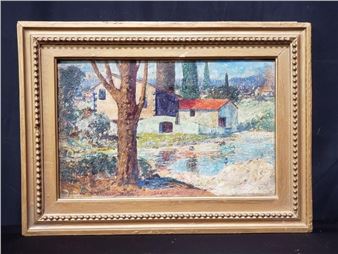 Miles J. Early oil on canvas, &quot;El Arbol - Miles Jefferson Early