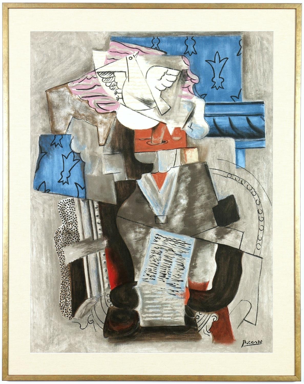 Pablo Picasso | PABLO PICASSO, rare personnage et colombe screen ...