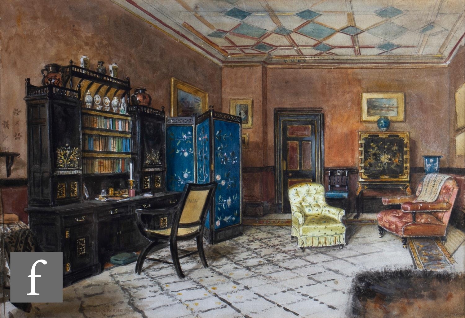 George Goodwin Kilburne | 'Interior Scene' | MutualArt
