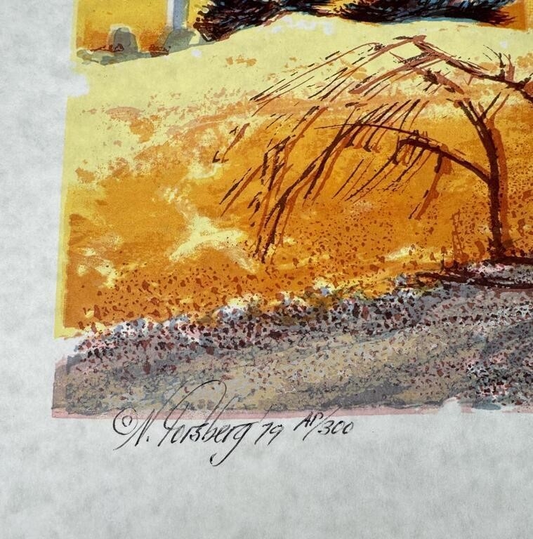 Artwork by Norma S. Forsberg, Norman Forsberg Artist Proof Print, Made of Print
