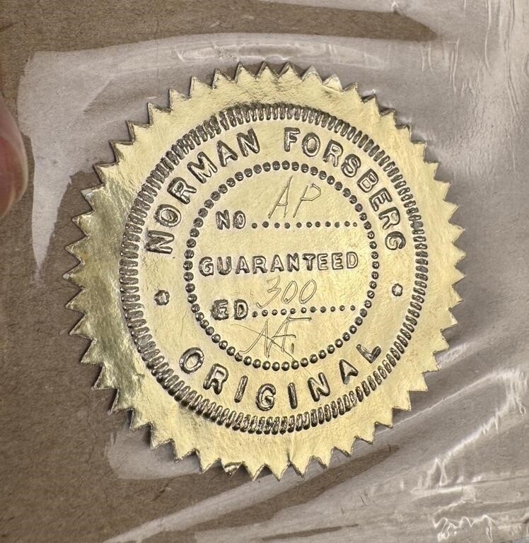 Artwork by Norma S. Forsberg, Norman Forsberg Artist Proof Print, Made of Print