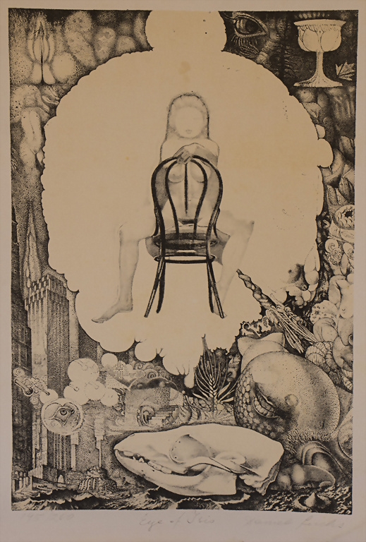 Artwork by Daniel Fuchs, Eye of Isis, Made of Litho