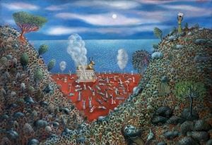 Work by Tamás Galambos, painted in 1988