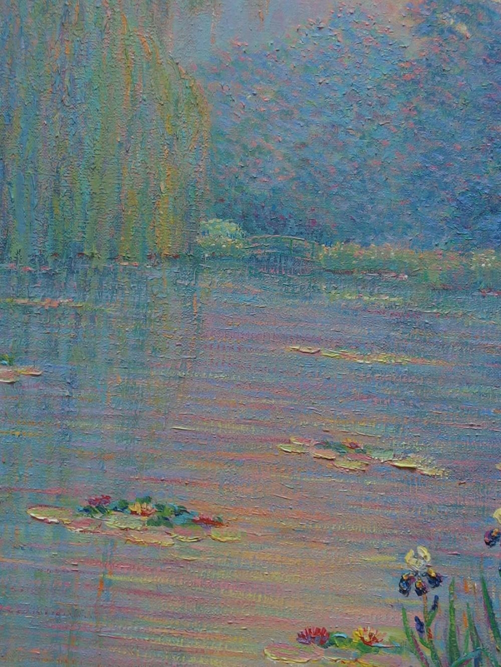 George J. Bleich | GEORGE J BLEICH 'MONET'S BRIDGE' ORIGINAL PAINTING ...