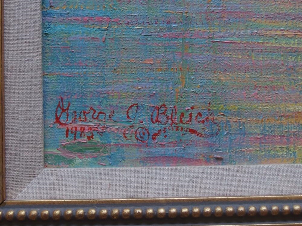 George J. Bleich | GEORGE J BLEICH 'MONET'S BRIDGE' ORIGINAL PAINTING ...