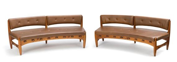 Two benches, "Sheriff" model. by Sergio Rodriguez, 1927