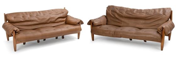 Two sofas, "Scheriff" model. by Sergio Rodriguez, 1927