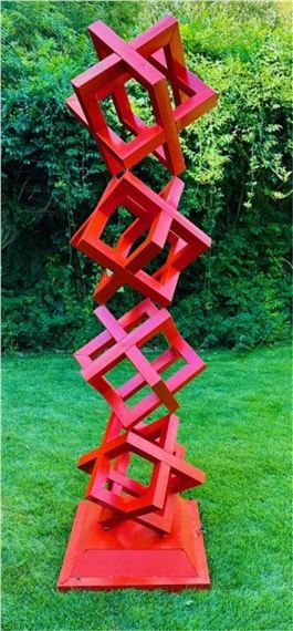 Contemporary School | Contemporary Stacked Cube Outdoor Sculpture ...