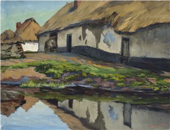 Ferme près de Courolle - Charles Emmanuel Joseph Roussel