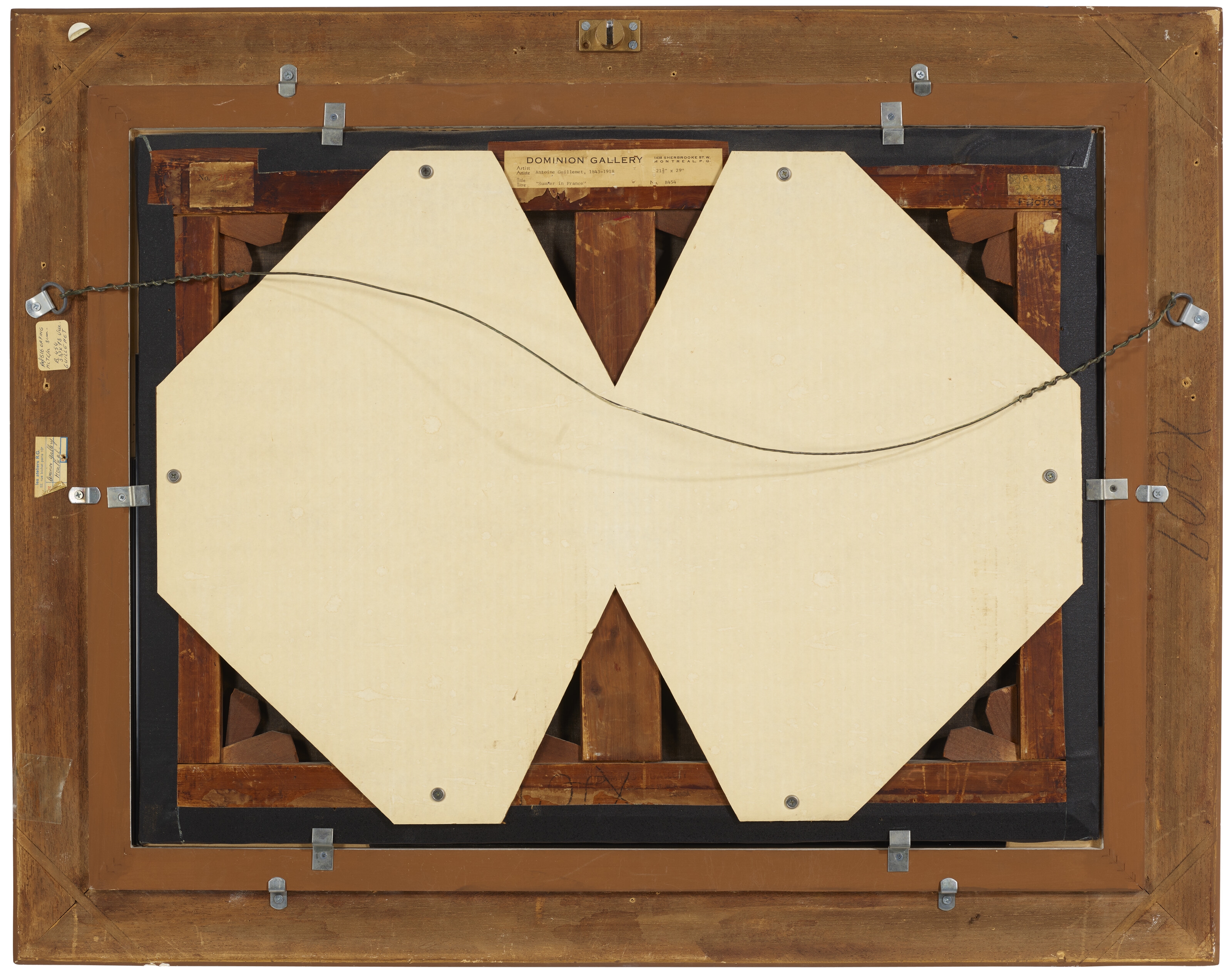 Artwork by Jean Baptiste Antoine Guillemet, Route en plein champ, Made of oil on canvas